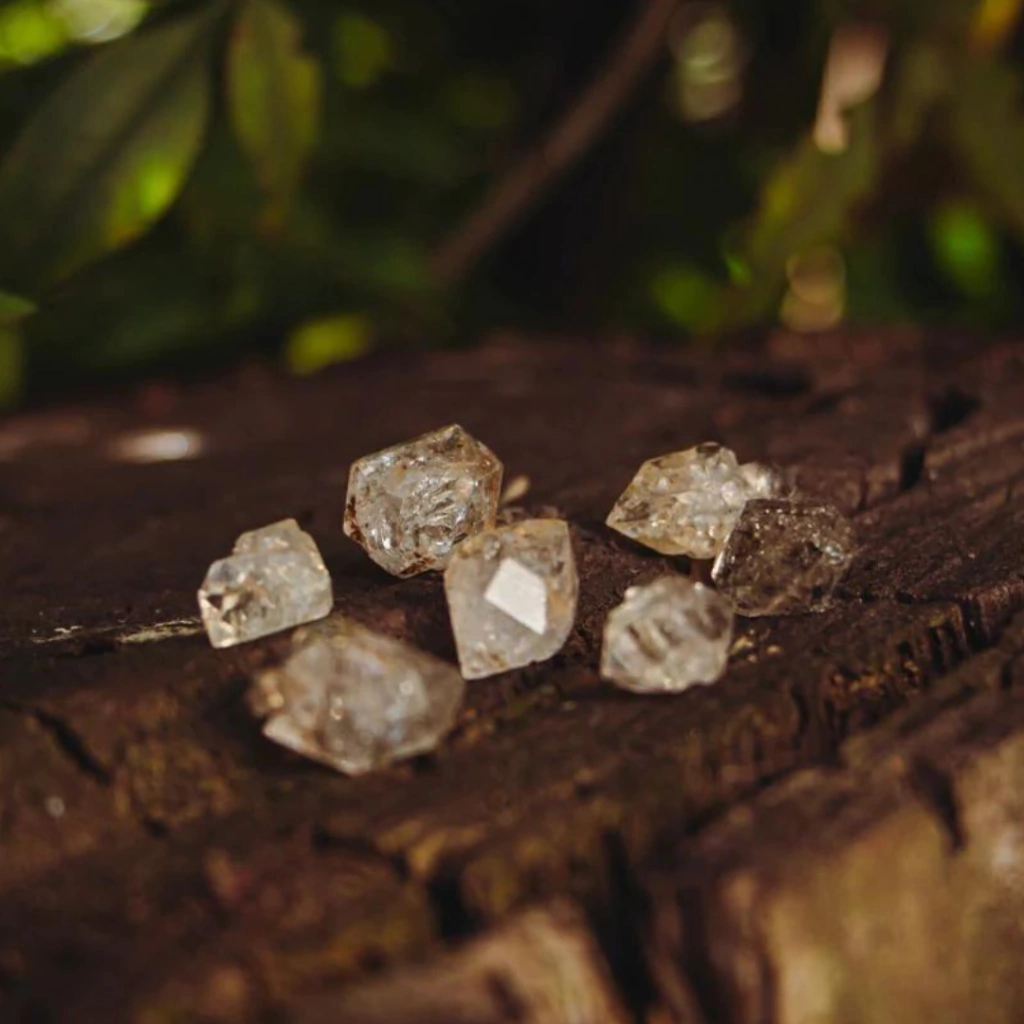 Diamante Herkimer chiquitos para pendulos