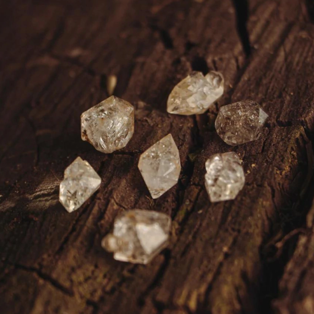 Diamante Herkimer chiquitos para pendulos